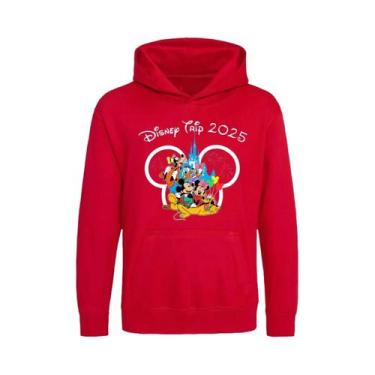 Imagem de Moletom Unissex Disney Family Vacation 2025  Blusão Disney Trip 2025 O