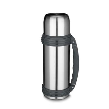 Imagem de Garrafa Térmica 1,2L All Grey com Alça – Parede Dupla, Isolamento a Vácuo e Tampa Vedada