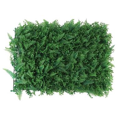 Imagem de Alomejor Painéis de Parede de Grama, Cenário de Vegetação PE Com Telhas Interligadas 23,6x15,7in para Decoração Interna e Externa Tela de Privacidade de Varanda de Casamento (Tipo 2)