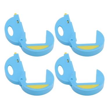 Imagem de Dioche Clipes de Vedação para Sacos, Economia de Espaço Durável, Clipes de Armazenamento de Alimentos para Lanches de Cozinha, Embalagens de Plástico Abs, 4 Pacotes