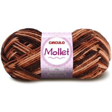 Imagem de Fio Mollet Círculo 100g 200m Lã Acrílica Tricô Crochê Artesanato Touca Cachecol Inverno Novelo (9601# - CAPUCCINO)