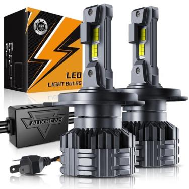 Imagem de Auxbeam Lâmpadas de neblina H4 9003, lâmpadas H4 superbrilhantes para esportes motorizados, 6500K 110W 24000LM 700% mais brilhantes lâmpadas H4 para veículos off-road UTV ATV