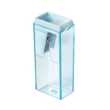 Imagem de Apontador Escolar Com Depósito Cores Pastéis BRW Azul, Azul