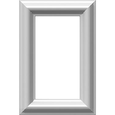 Imagem de Ekena Millwork PNL08X12AS-01 Painel de parede clássico moldado Ashford 20,3 cm L x 30,4 cm A x 0,6 cm P