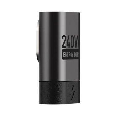 Imagem de Adaptador Magnético USB C Masculino E Feminino 240W 90 180 Graus PD3.0