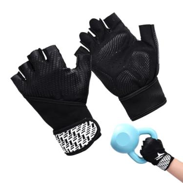 Imagem de de levantamento de peso, de treino masculinas,de exercício Suporte para pulso - de ciclismo acolchoadas para peso, de levantamento de com proteção total para a palma da mão para homens e mulheres