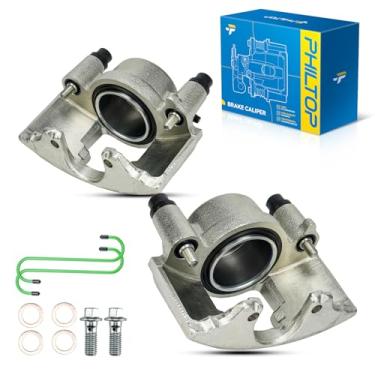 Imagem de PHILTOP Pinça de freio dianteiro compatível com Ram 2500 1994-1999, 1989-2000 K2500, 1995-2000 Tahoe, 1989-2000 C2500, 1988-2000 K3500, 1988-2000 C3500, 1988-2000 3500, 184298,184297