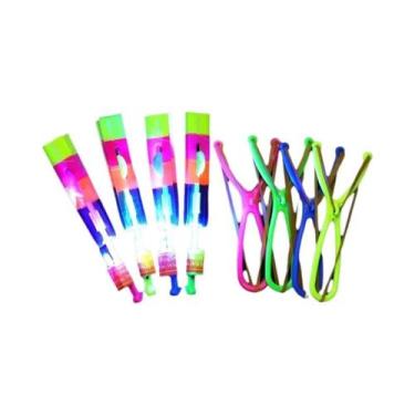 Imagem de Brinquedos De Lançador De Foguete LED Para Crianças Ao Ar Livre 5PCS H