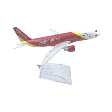 Imagem de Modelo De Avião Miniatura De Metal Airbus A320 Em Diecast De 16cm Para