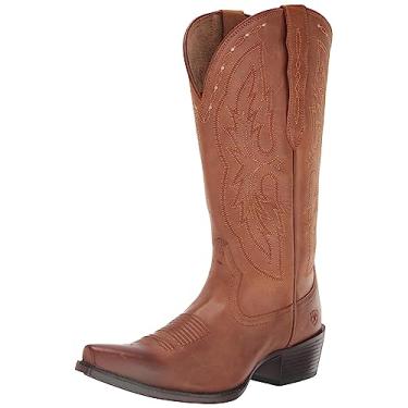 Imagem de ARIAT Bota feminina Heritage X Toe Elástica Cano Longo Cano Ocidental, Bronzeado, 9.5