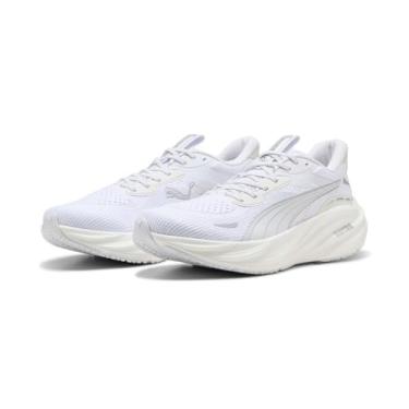 Imagem de PUMA Magnify Nitro 3 Tênis de corrida masculino, branco, Puma Branco/branco quente, 44