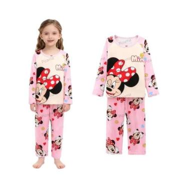 Imagem de Pijamas De Manga Longa Lilo & Stitch Para Meninas, Confortáveis E Maci