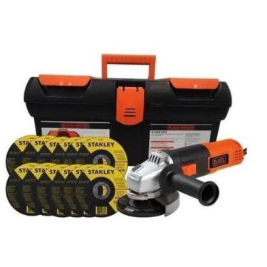 Imagem de Esmerilhadeira black decker 820w c/13 discos c/maleta 220v, 220V