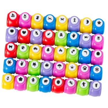 Imagem de KiBcsLic 40x Perfurador de Papel Artesanal para Crianças, Mini Cortador Portátil DIY, Perfurador de Papel para Scrapbook, Álbuns de Fotos e Materiais de