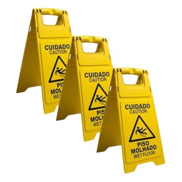 Imagem de Placa de Sinalização Cuidado Piso Molhado (3)