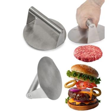 Imagem de Amassador Prensa Smash Burguer Redondo Caseiro Inox FRG0358 Frigopro