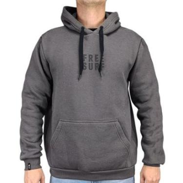Imagem de Moletom Canguru Freesurf Vibe Preto-Masculino