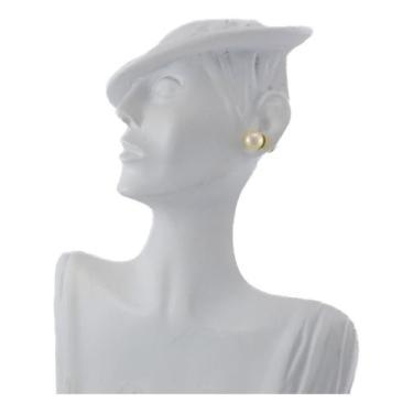 Imagem de Brinco Feminino Pérola Natural 6 Mm Ouro 18k 750 Certificado - JOIE JO
