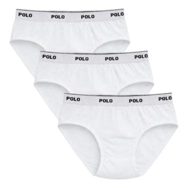 Imagem de Kit 3 Cuecas Slip Polo Star Cotton 100 Algodão Penteado Masculina Adul