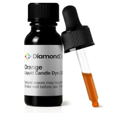 Imagem de Tinta de vela líquida laranja (0,750 g) - Feito nos EUA - Seguro e fácil de usar - Ingredientes puros e simples - Suprimentos para fabricação de velas para cera de soja, parafina, palma ou gel - 10