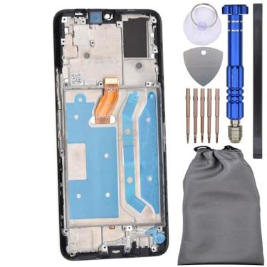 Imagem de Digitalizador de tela sensível ao toque com moldura para Honor X7 Preto 6,74