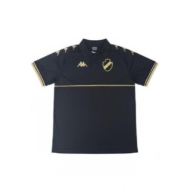 Imagem de Camiseta Kappa Vasco Polo Supp Monochromatic Masculina-Masculino