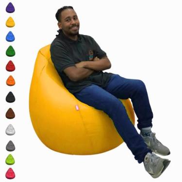 Imagem de Puff Pêra Gigante Redondo Sala Escritório Com Enchimento - Mercadão do