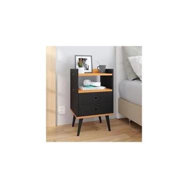 Imagem de Mesa De Cabeceira Dream Pés Preto Decoração Quarto - RPM - RPM Móveis