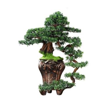 Imagem de Plantas falsas decorações de vegetação artificial simulação bonsai escritório sala de estar entrada decoração abertura, decoração de presente de inauguração de casa