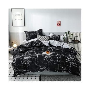 Imagem de Conjunto de edredom estampado com fronha para cama casal casal queen e king size conjuntos de cama 3 peças sem lençol (200 x 230 cm)
