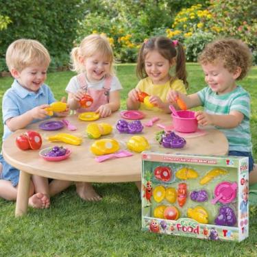 Imagem de Kit Brinquedo Infantil Frutas e Legumes