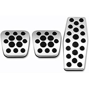 Imagem de Pedal de carro na MT Pedal de embreagem de freio acelerador de carro, para Vauxhall Opel Astra Insignia 2011-2015, para Chevrolet Chevy Cruze Capas de pedais Acelerador de descanso de pé (Cor: At1