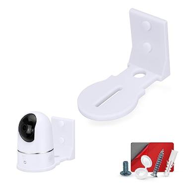 Imagem de Suporte de parede adesivo para monitor de bebê e câmera de segurança para Wyze Nanit Infant Optics Wansview Blink TP Link Kasa Ring e mais, suporte fácil de instalar, reduz pontos cegos e desordem