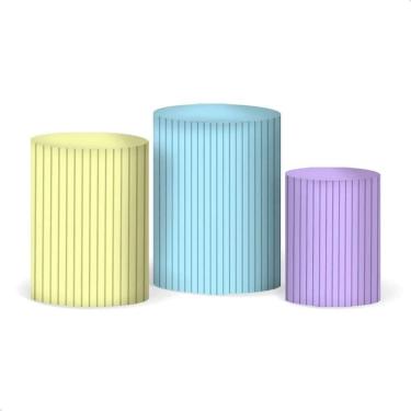 Imagem de Trio Capas Cilindro Festa P M G - Veste Fácil - Candy Colors