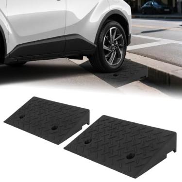 Imagem de 4" Rampa de Bordas de Passeio - PLSER Rampas de Borracha para Bordas de 7700LBS/3,5 Toneladas Rampas para Motocicleta, Carro, Bicicleta, Cadeira de Rodas