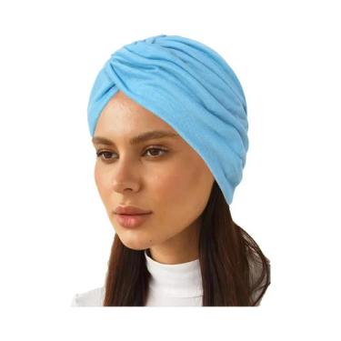Imagem de Touca Hijab Muçulmana De Cor Sólida E Elástica Para Mulheres, Lenço De