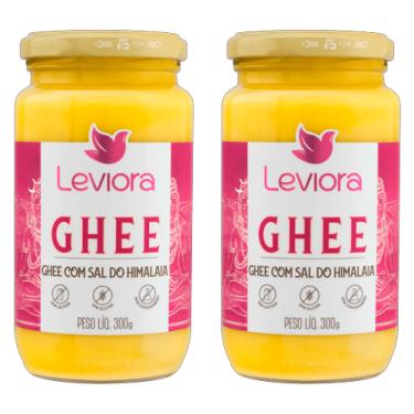 Imagem de Kit 2X: Manteiga Ghee com Sal do Himalaia Sem Lactose Leviora 300g