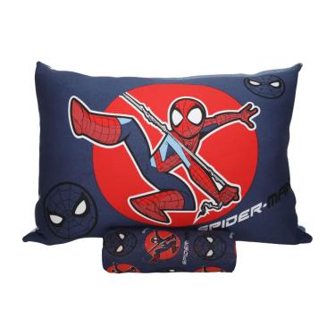 Imagem de Jogo de Cama Infantil Homem Aranha Marvel Solteiro 2 Peças Lençol com Elástico e Fronha