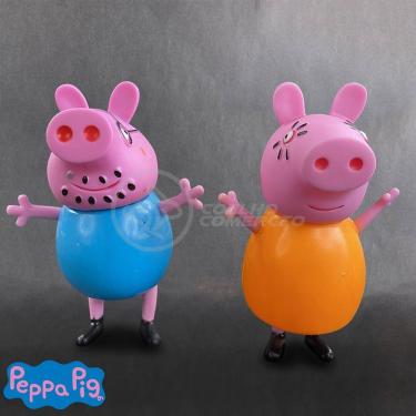 Imagem de Kit 4 Bonecos Familia Peppa Pig