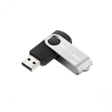 Imagem de Pen Drive Multilaser Pd588 Twist 16 Gb Usb 2.0 Preto