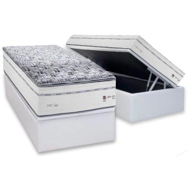 Imagem de Conjunto Box Baú Solteiro: Colchão Molas Herval Ensacadas Maxspring C1723 + Base Crc Linhão White (88x188)