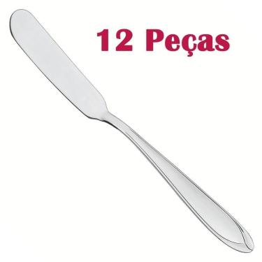 Imagem de Kit 12 Espátulas Para Manteiga Tramontina Laguna Em Aço Inox 63906240x12