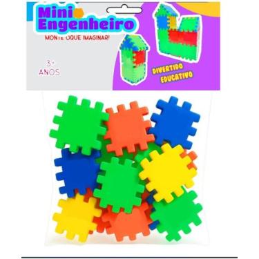 Imagem de Brinquedo Blocos de Montar - Mini Engenheiro- Solapa 16 PÇ - CRIE E BR