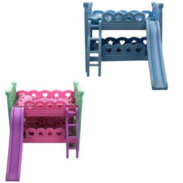 Imagem de Brinquedo Berço de Boneca com Escorregador - Modelo Beliche