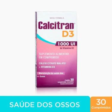 Imagem de Calcitran D3 1000UI 30 Comprimidos Revestidos - FQM