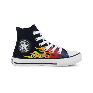 Imagem de TÊNIS ALL STAR CONVERSE INFANTIL HI CARS CANO ALTO PRETO CK10690001-Unissex