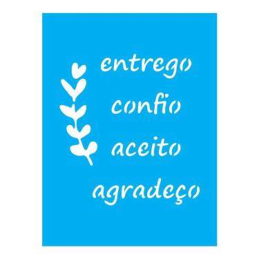 Imagem de Stencil Tamako Entrego Confio - 15X20Cm - Ref A2946