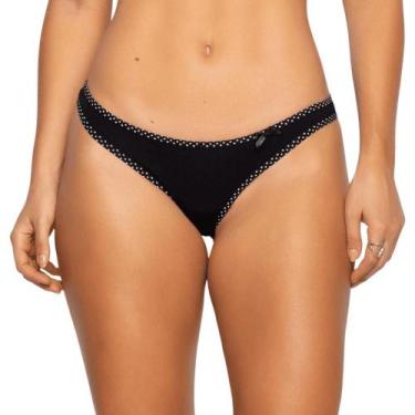 Imagem de Calcinha Biquíni Algodão Carine Estilo Natural - 1293ESTILO, Chocolate