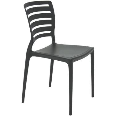 Imagem de Cadeira Tramontina Sofia Em Polipropileno E Fibra De Vidro Preto 92237009