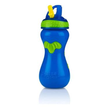 Imagem de Garrafa Infantil Copo Água Bebê Canudo Rígido Retrátil 450ml - Nuby, A